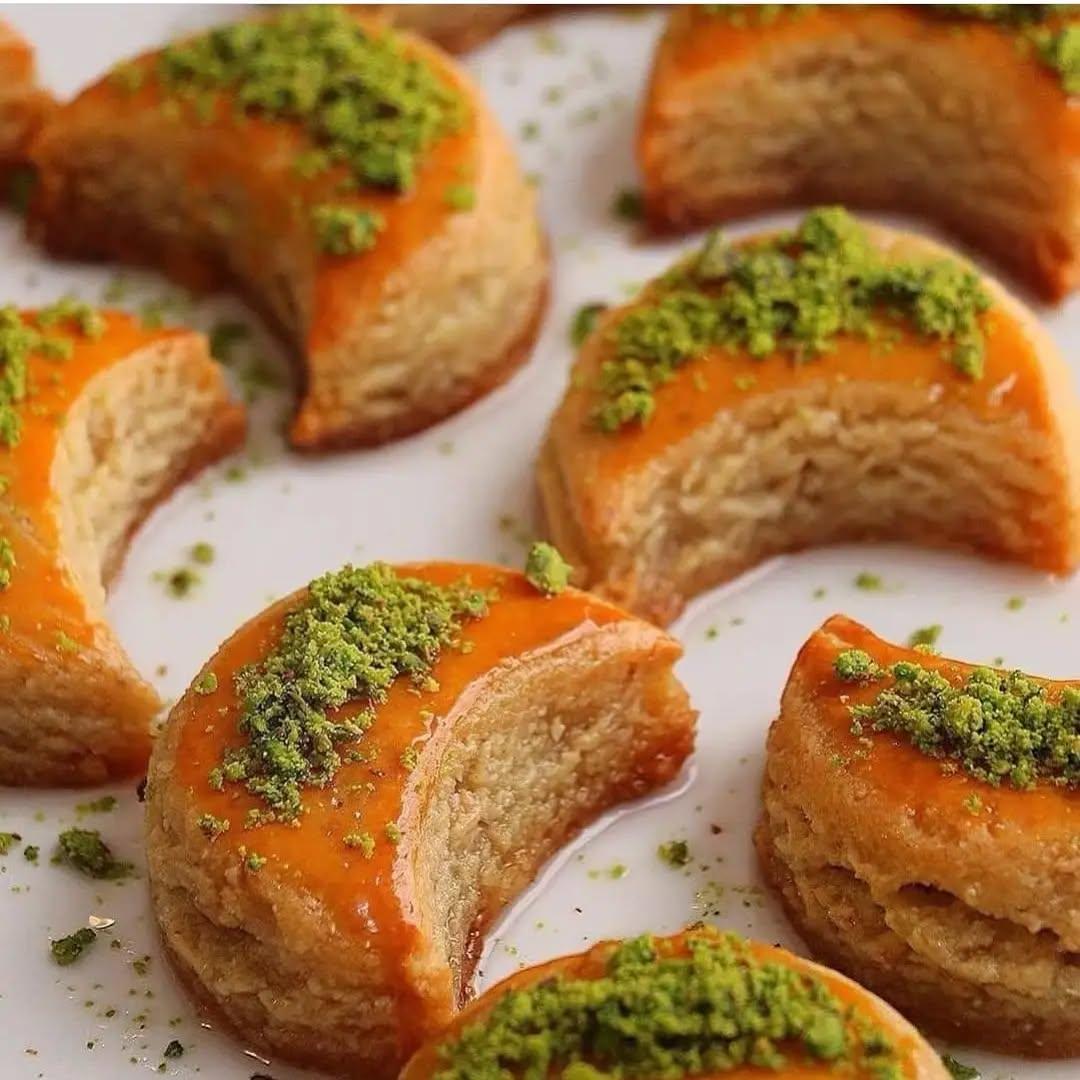 Turkish Walnut Moon Dessert