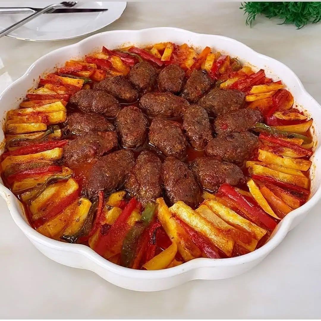 Baked Meatball and Vegetable Casserole