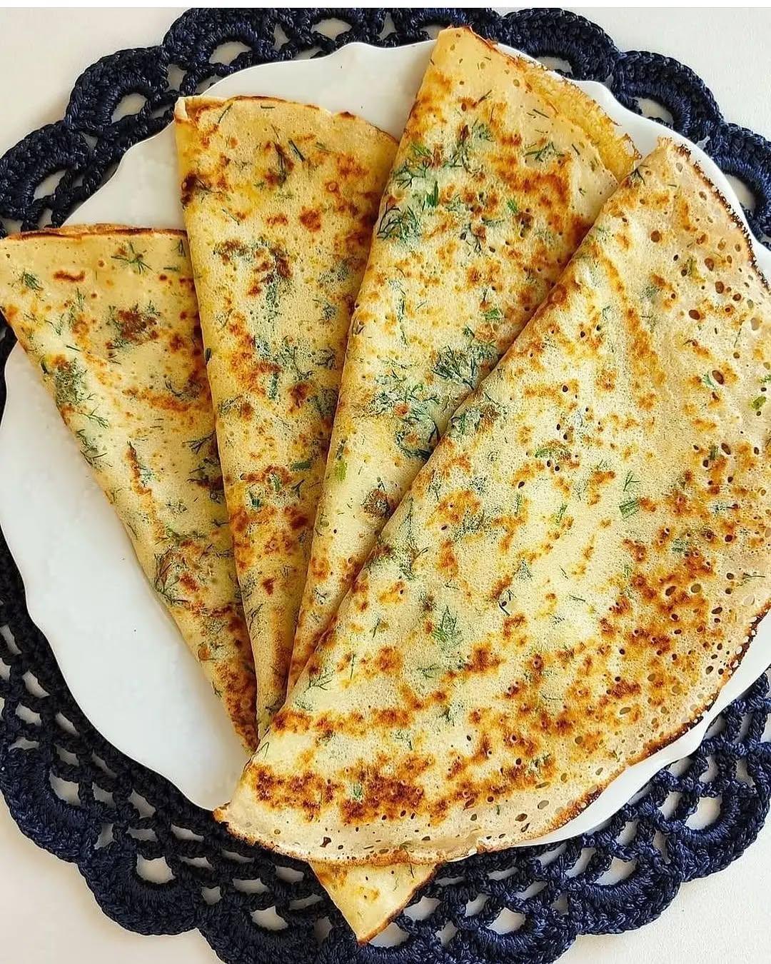 Easy Dill Crepe Breakfast