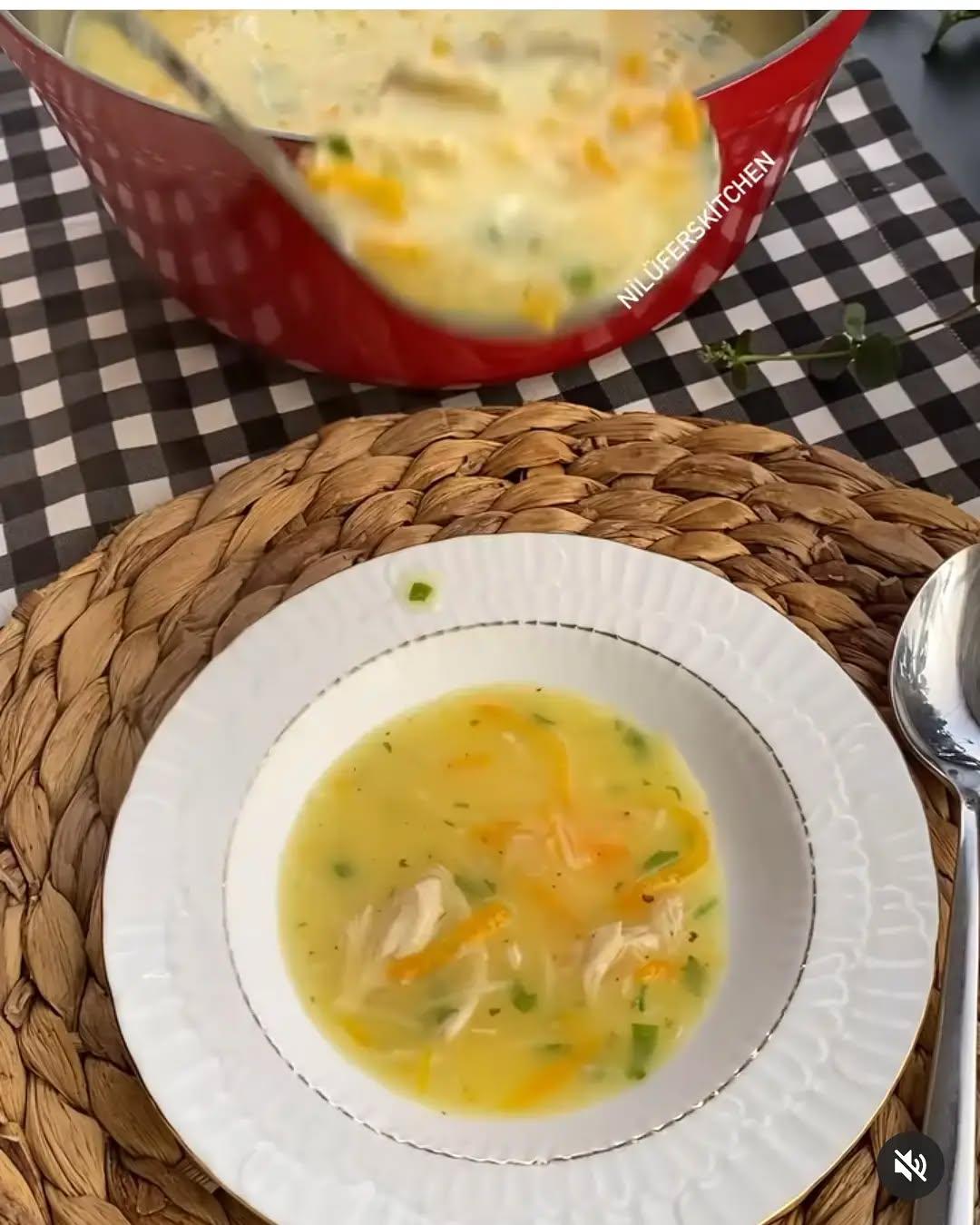 Turkish Chicken Vermicelli Soup