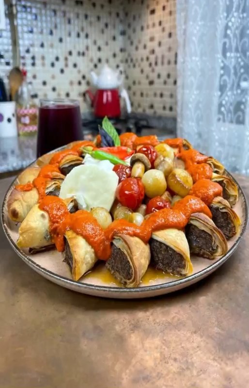 Homemade Turkish Beyti Kebab