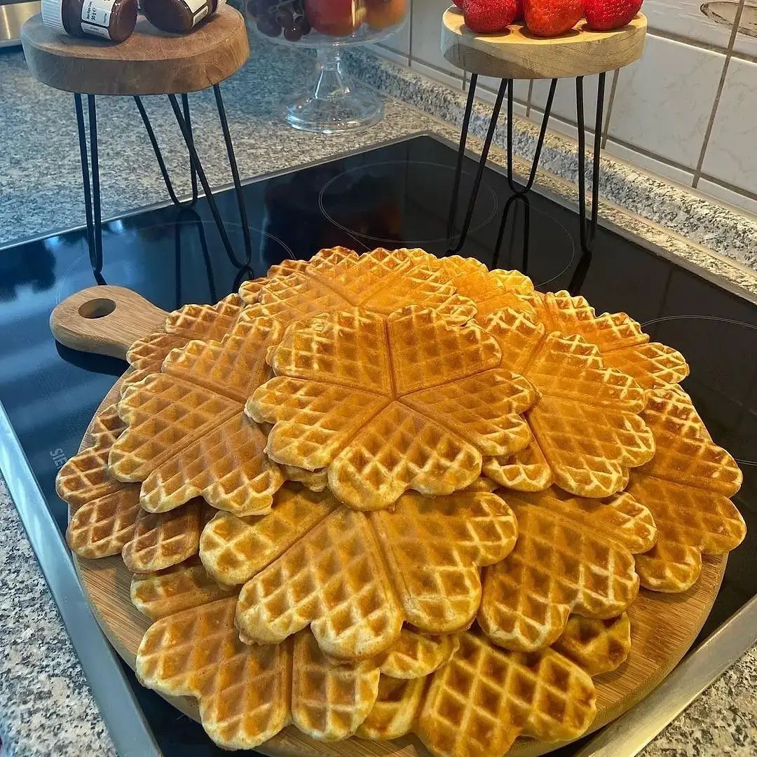 Homemade Waffles with Vanilla