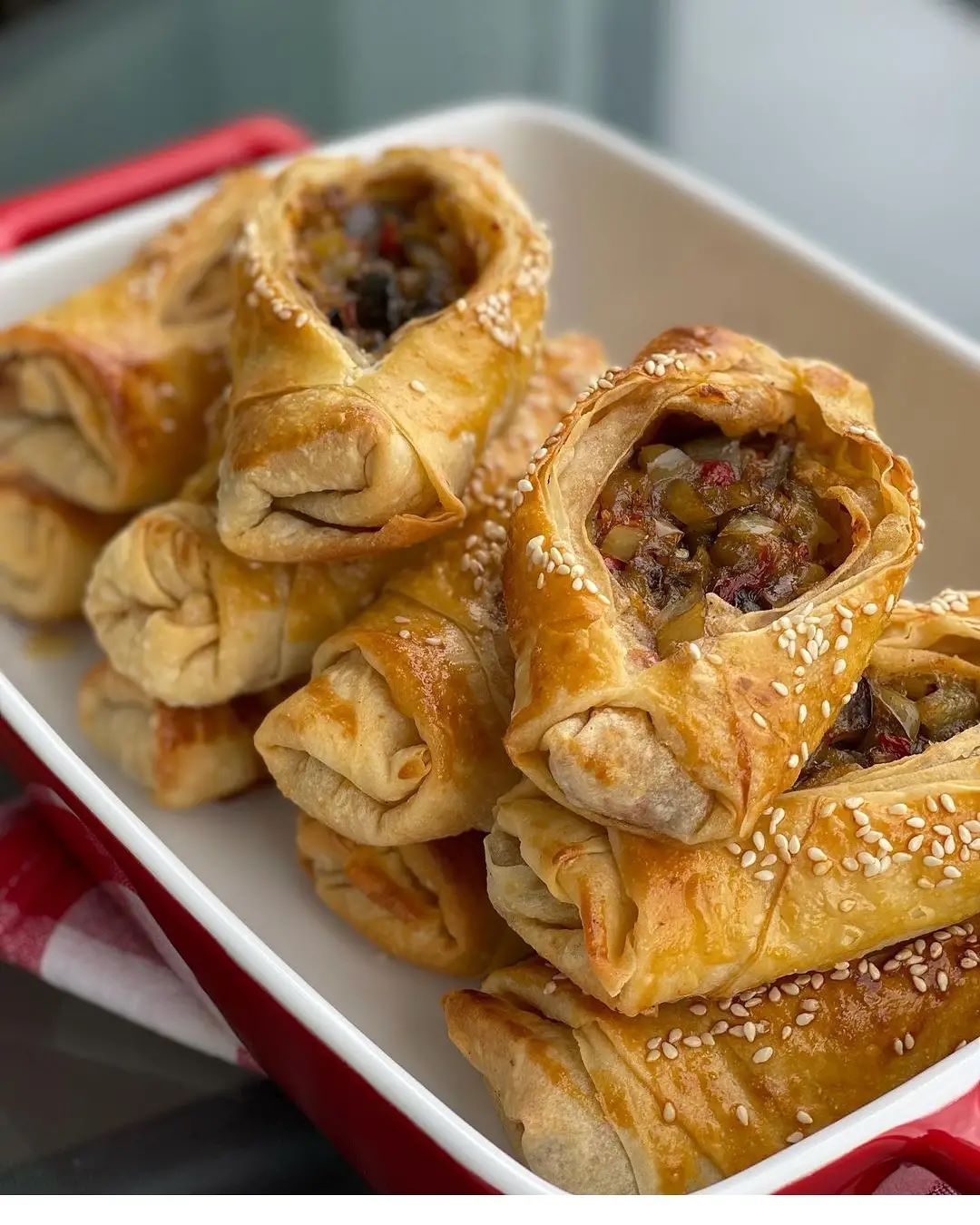 Crispy Eggplant-Filled Turkish Börek