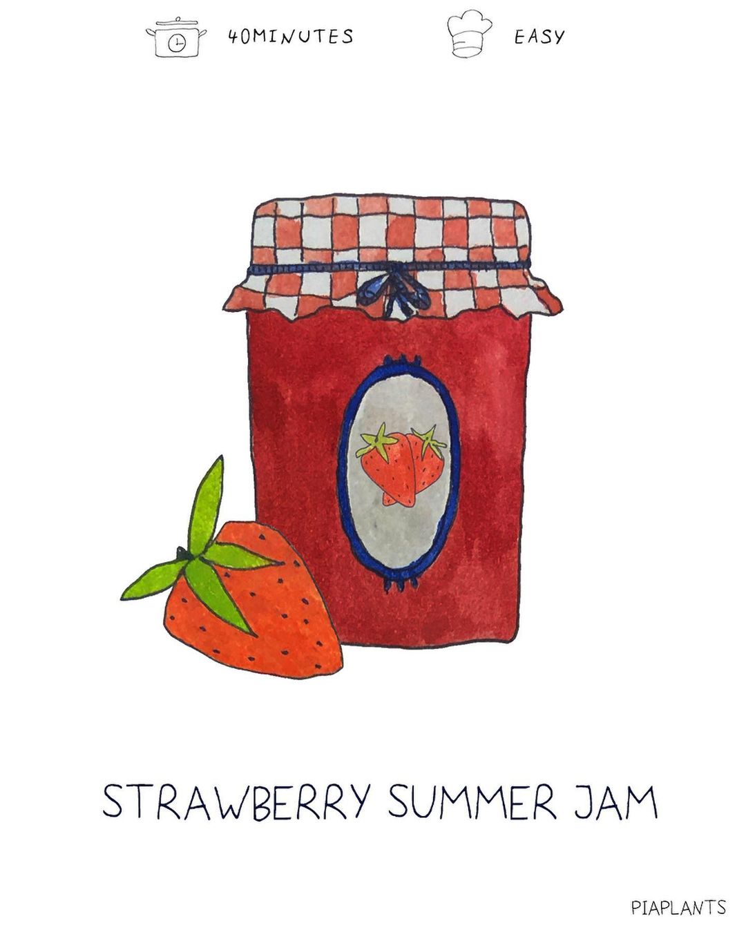 Homemade Strawberry Jam with Lemon Zest