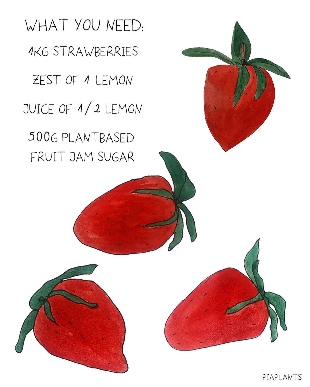 Homemade Strawberry Jam with Lemon Zest