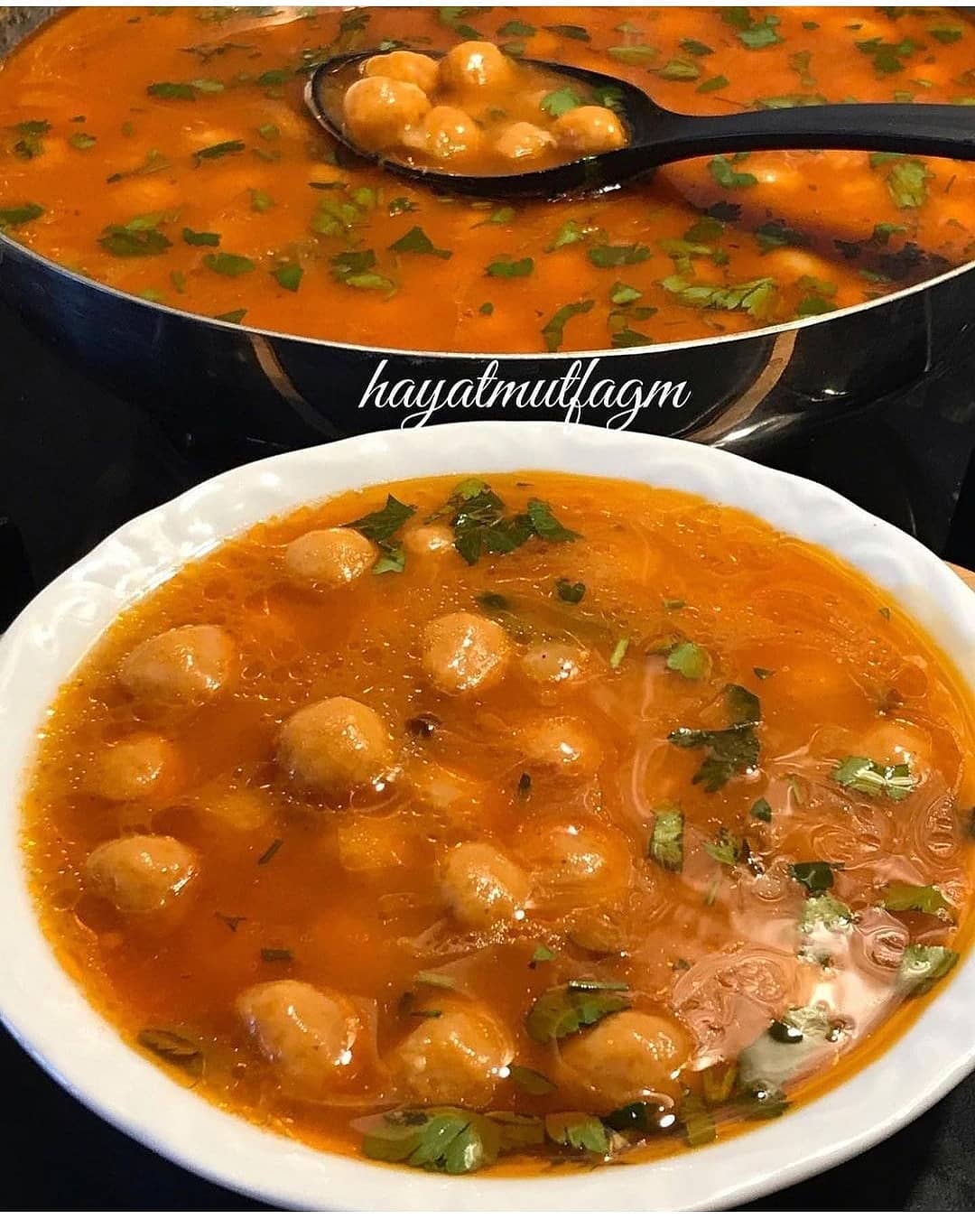 Meatless Bulgur Dumpling Soup