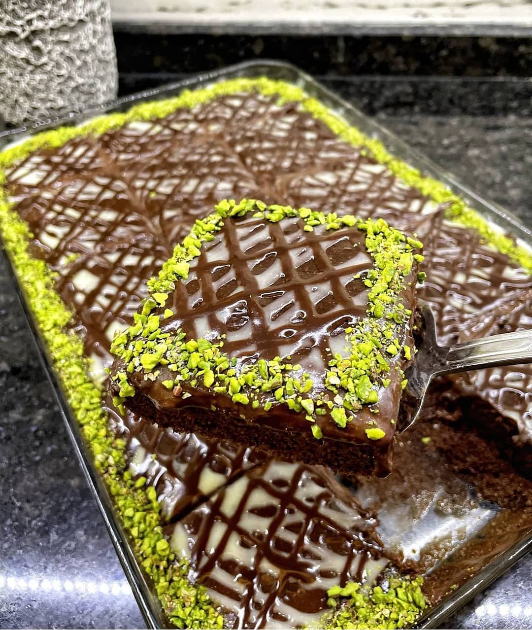 Easy Nescafe Cake in Baking Dish