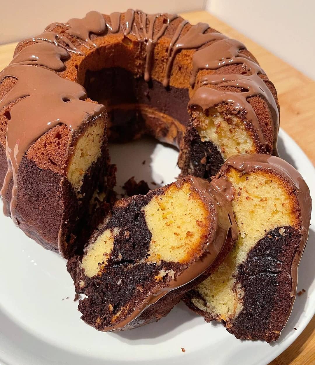 Moist Chocolate Mosaic Cake
