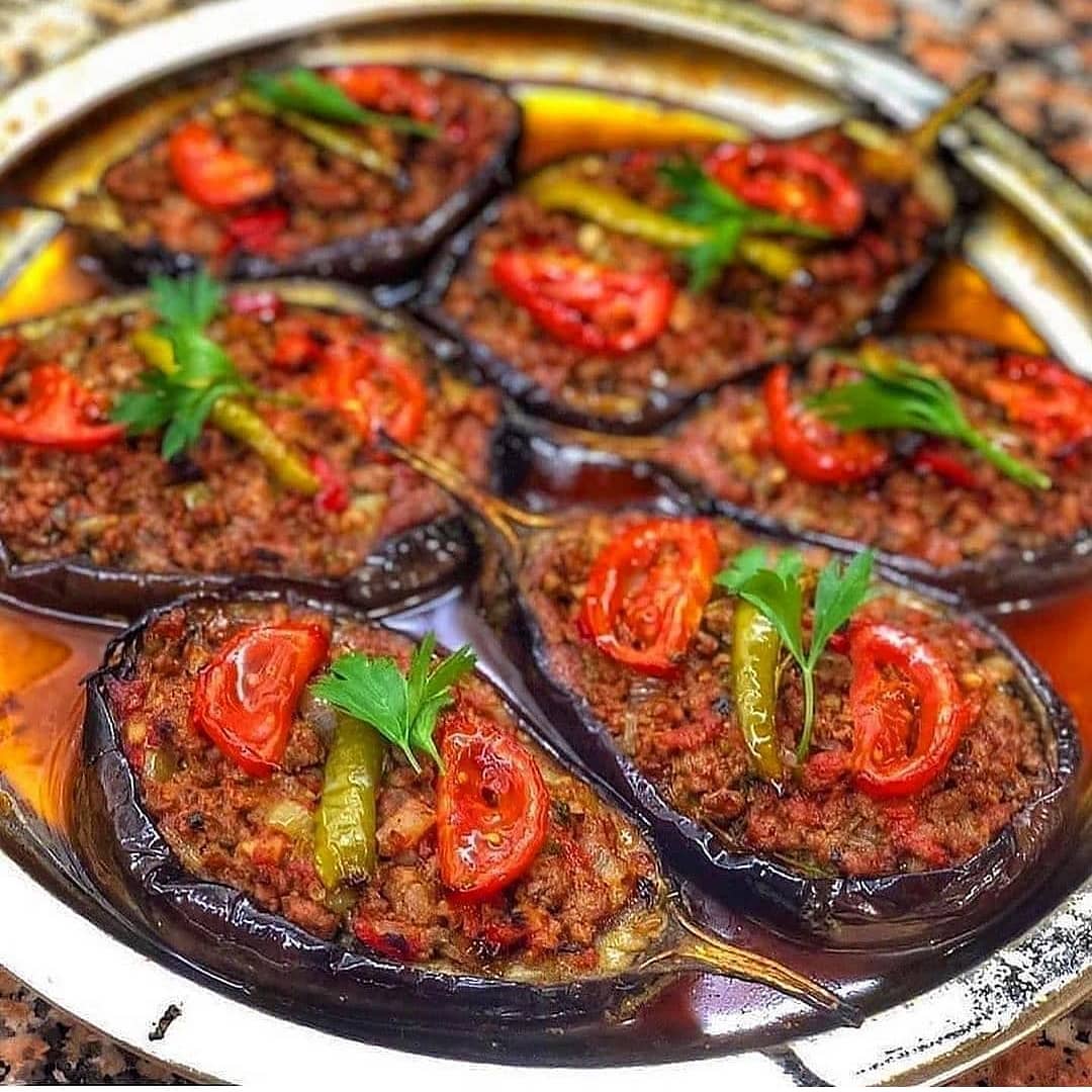 Classic Turkish Stuffed Eggplant Dish