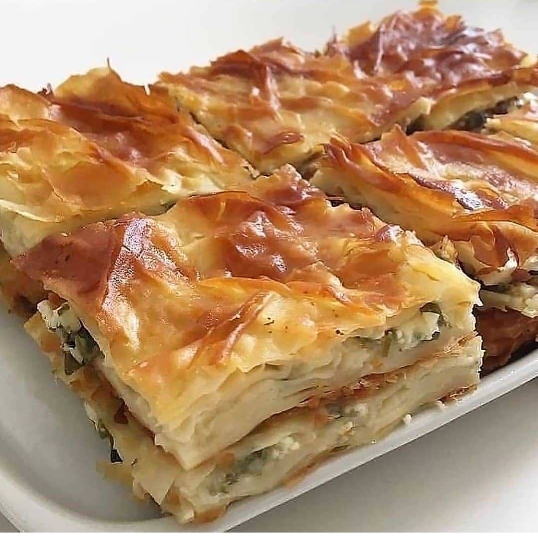 Traditional Turkish Water Borek Pastry