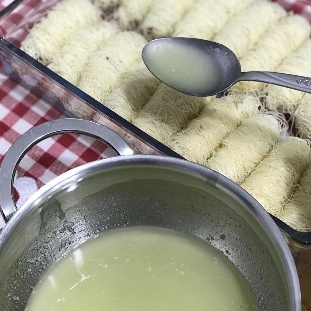 Traditional Turkish Kadayıf Rolls