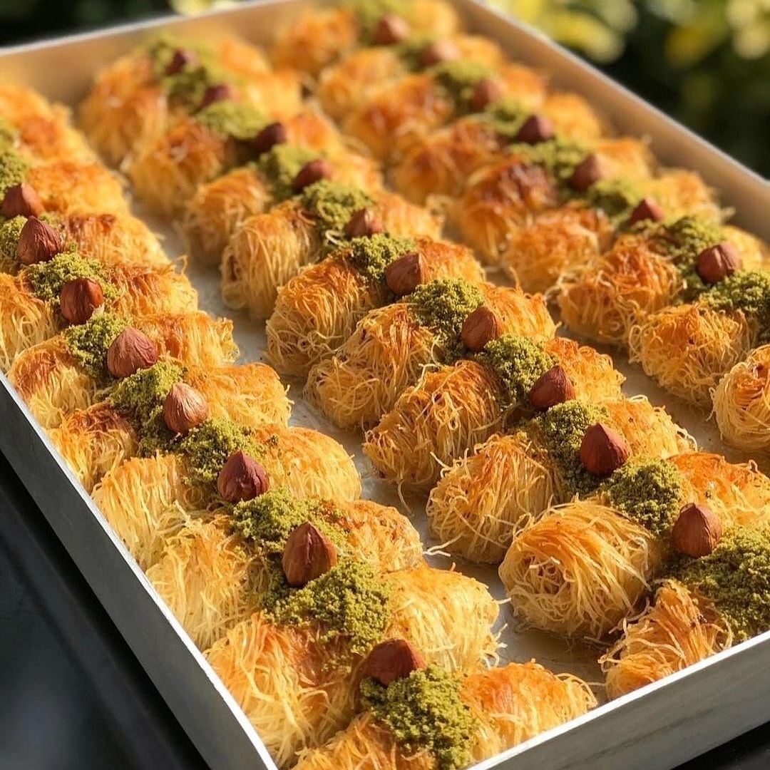Traditional Turkish Kadayıf Rolls