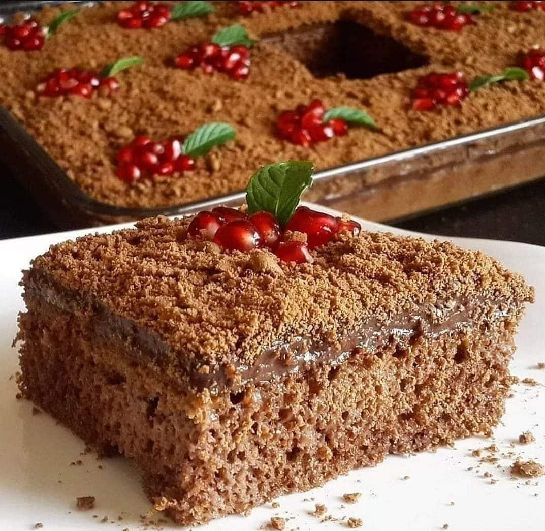 Chocolate Cake with Creamy Topping