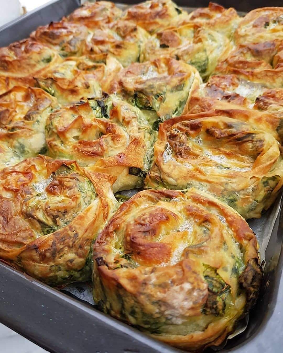 Turkish Spinach and Cheese Börek