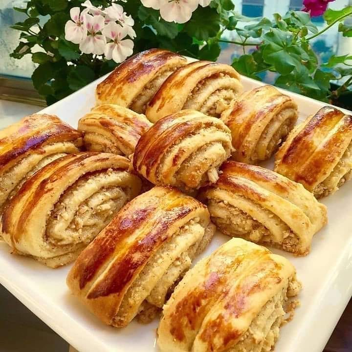 Sweet Hazelnut Filled Roll Pastry