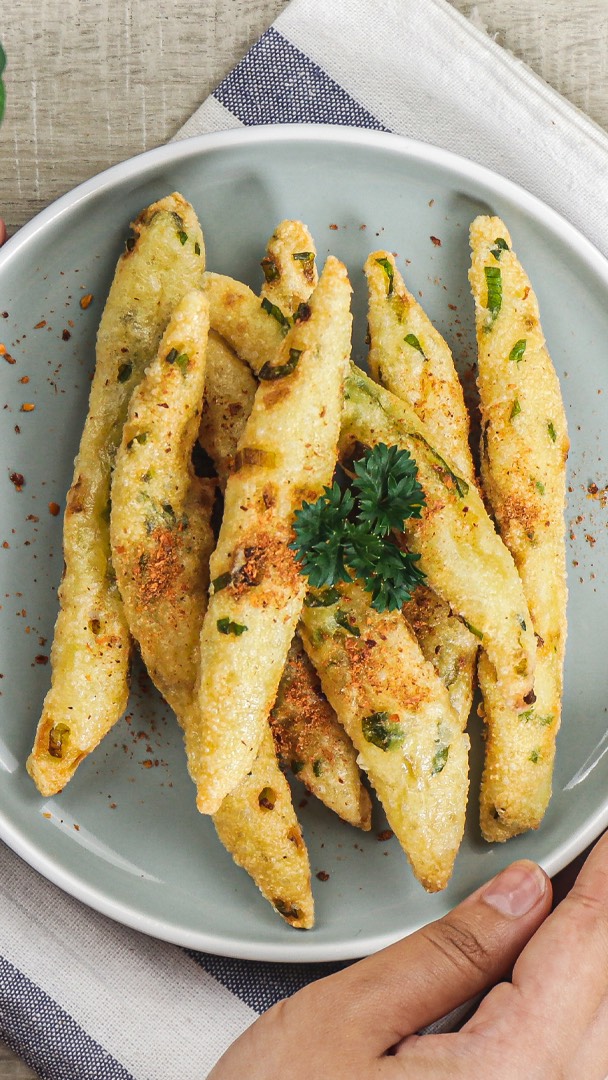 Indonesian Cheesy Squid Fritters School Snack