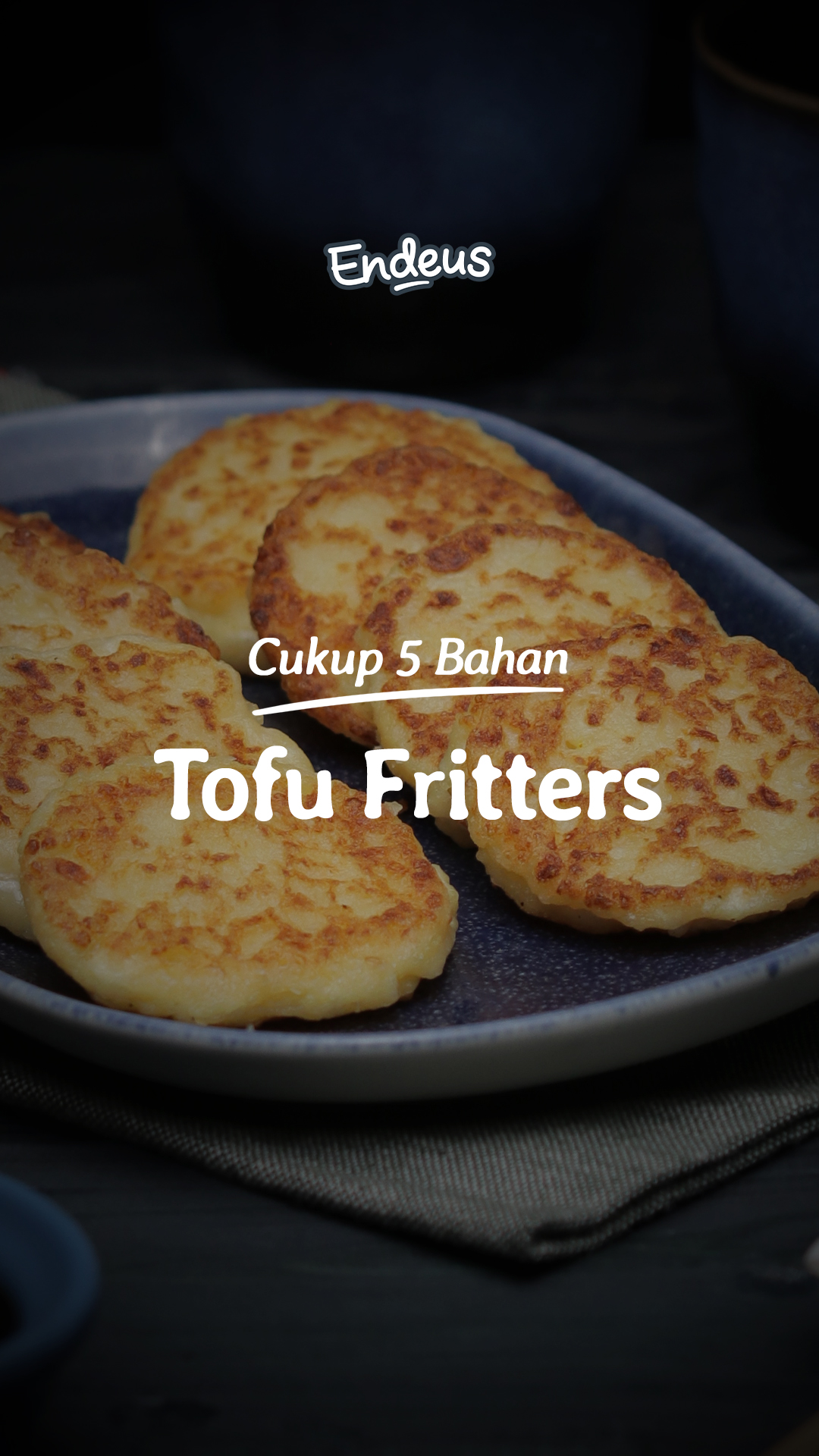 Crispy Tofu and Cheddar Fritters