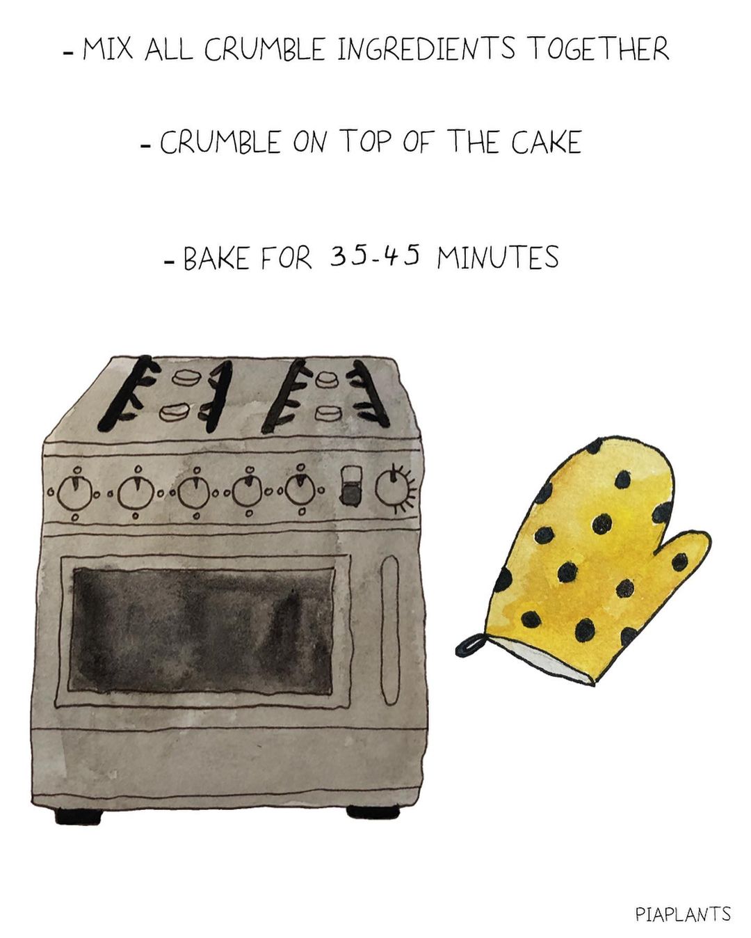 Fluffy Cake and Crunchy Crumbs