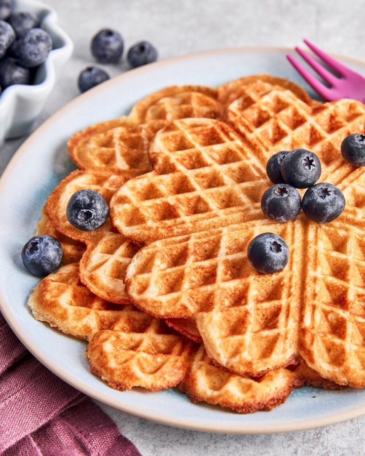 Crispy Sugar Free Apple Waffles
