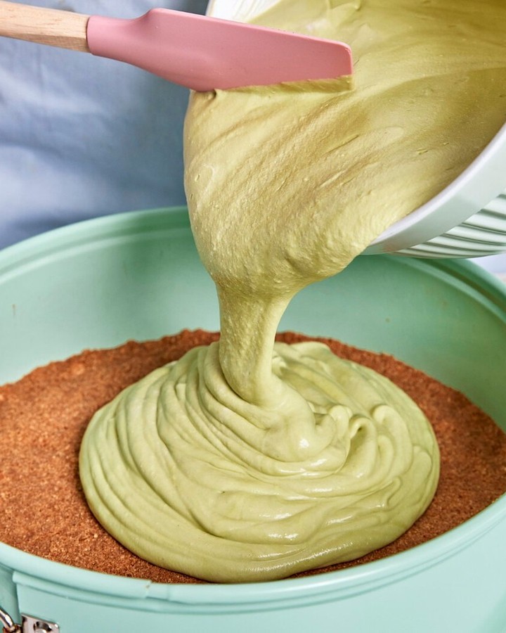 No Bake Matcha Green Tea Cheesecake