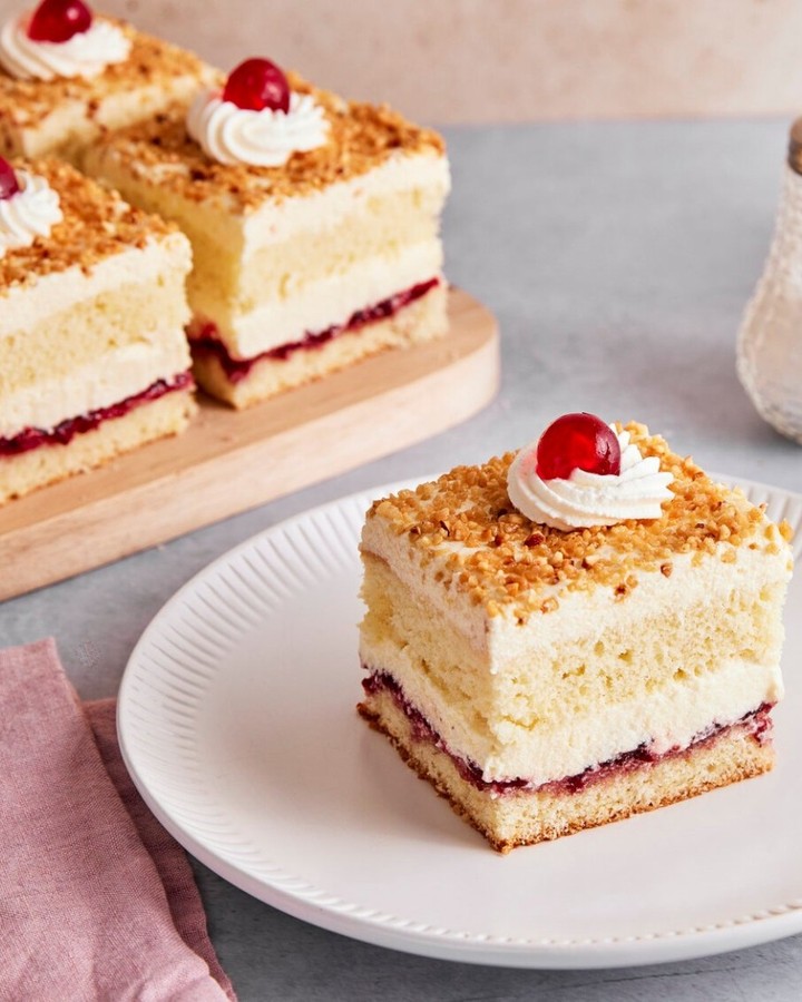 Traditional German Frankfurt Crown Cake Slices
