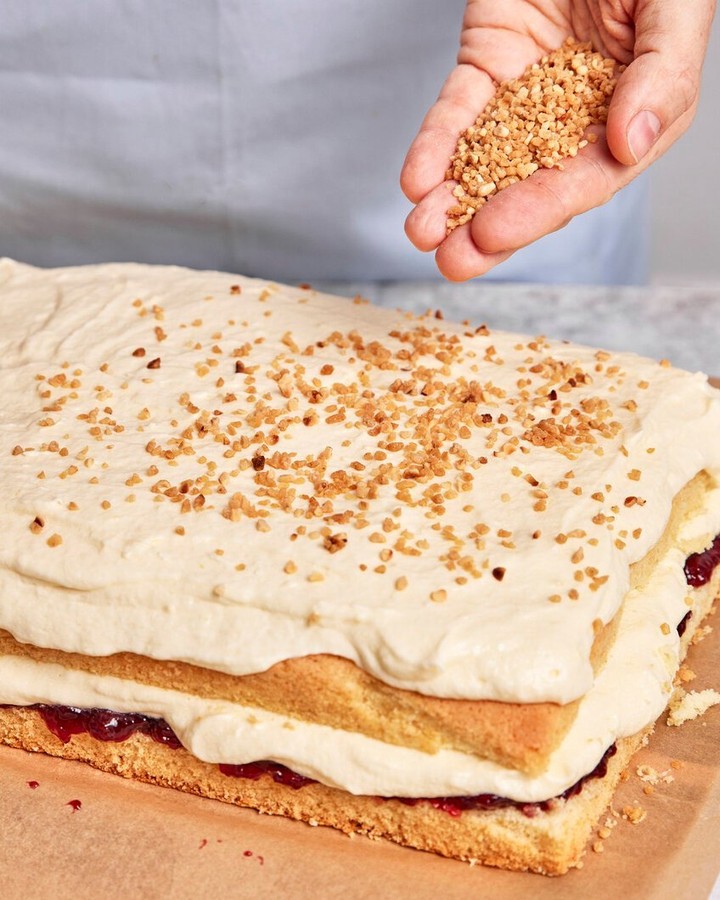 Traditional German Frankfurt Crown Cake Slices