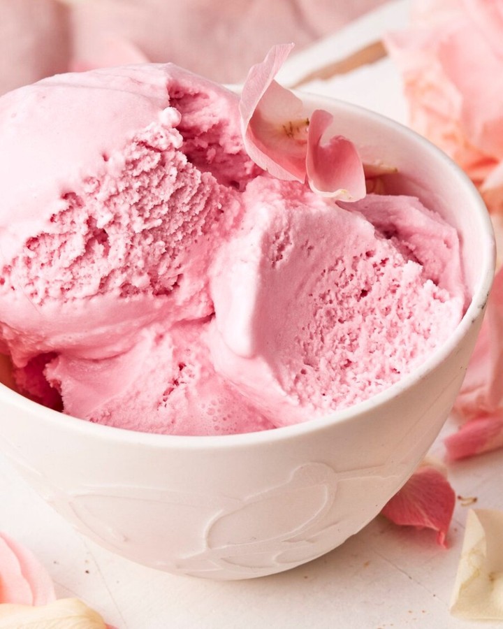 Summer Rose Ice Cream with Beetroot