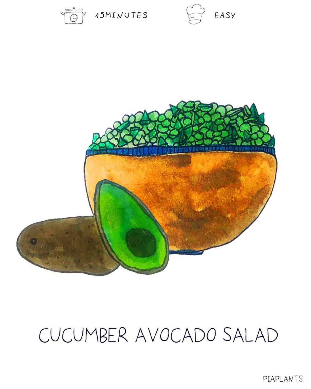 cucumber avocado salad