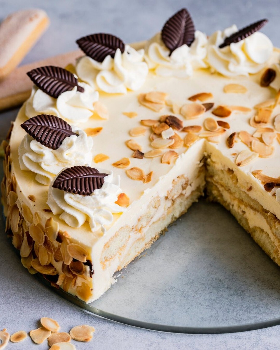 Classic German No Bake Malakoff Cake