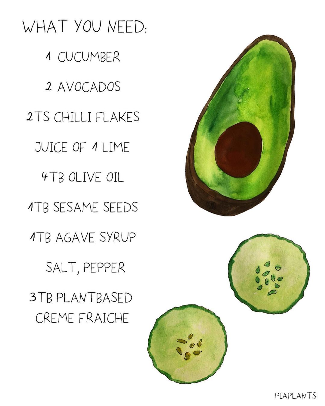 cucumber avocado salad