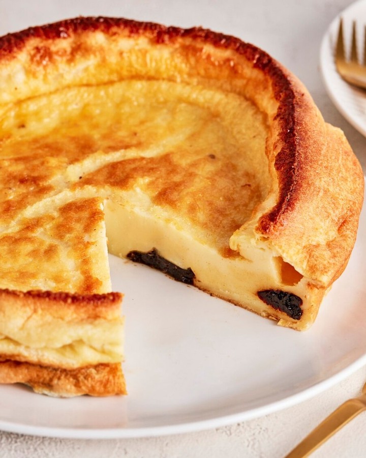 Classic Breton Plum Custard Cake with Rum