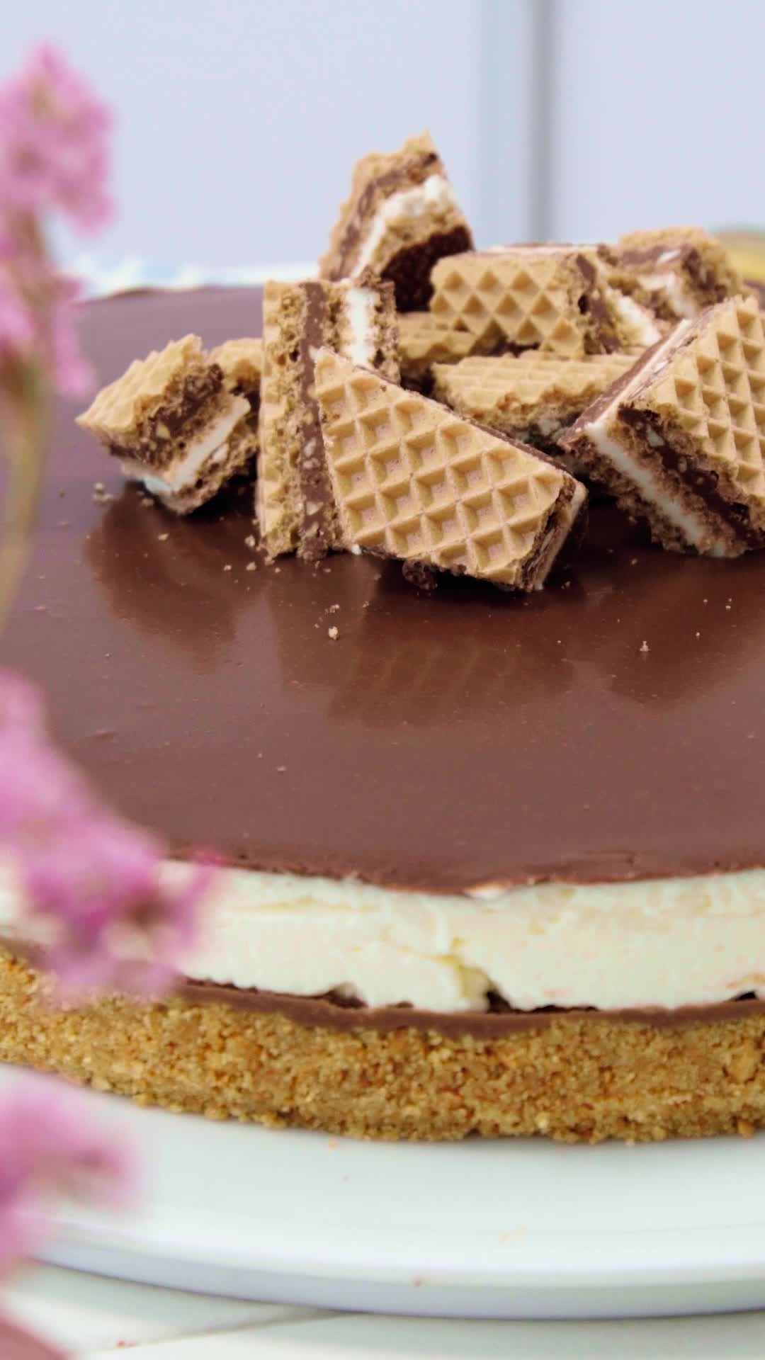 No-Bake Knoppers Wafer Torte Dessert