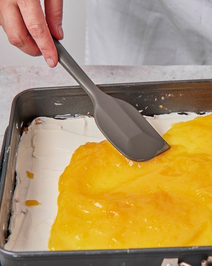 Lemon Lush Cake with Nut Crust and Mascarpone