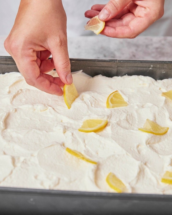 Lemon Lush Cake with Nut Crust and Mascarpone