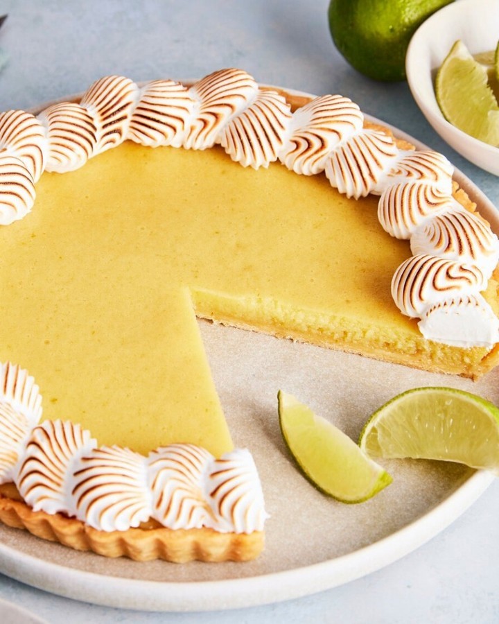 Classic Lime Tart with Meringue Topping