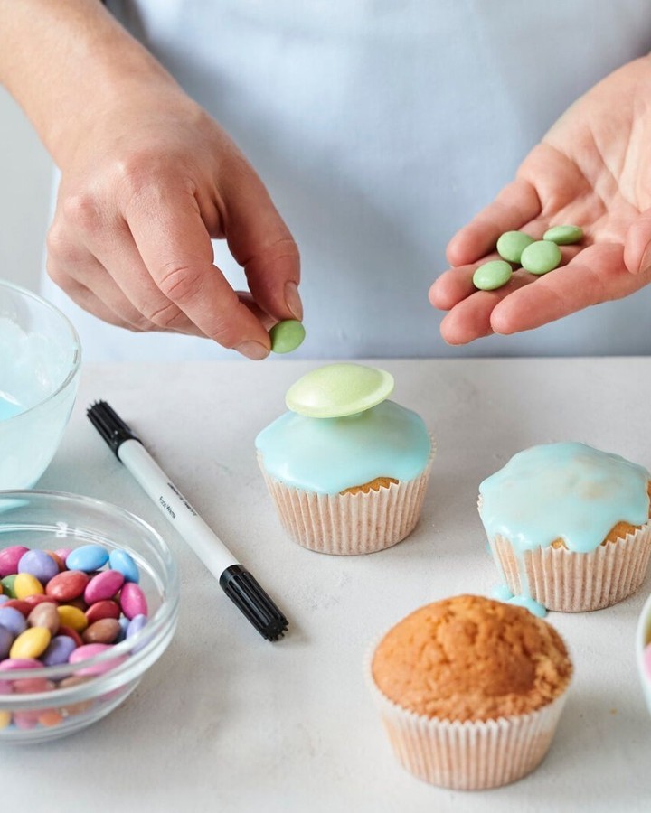 Turtle Shaped Birthday Party Muffins
