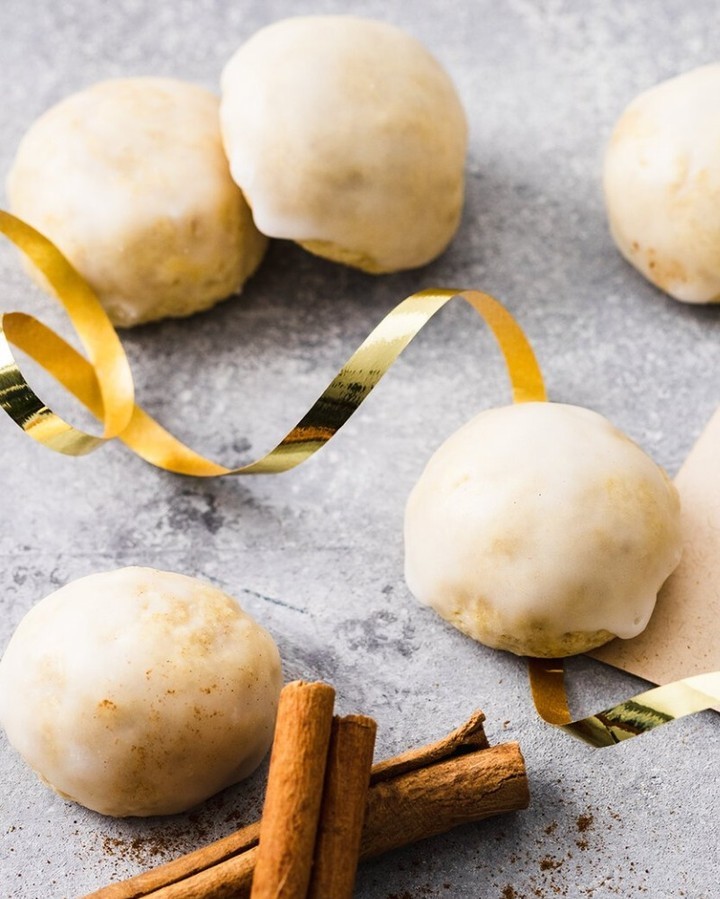 German Spiced Peppernuts with Lemon Sugar Glaze