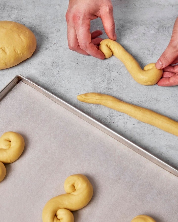Traditional Swedish Saffron Buns for Christmas