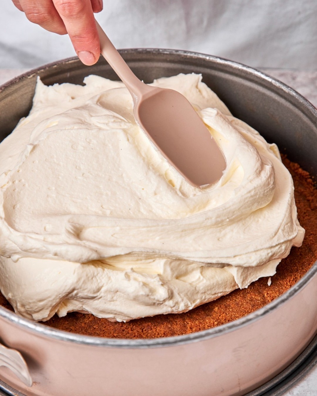 Winter Snowflake Cake with Mascarpone Quark and Baiser