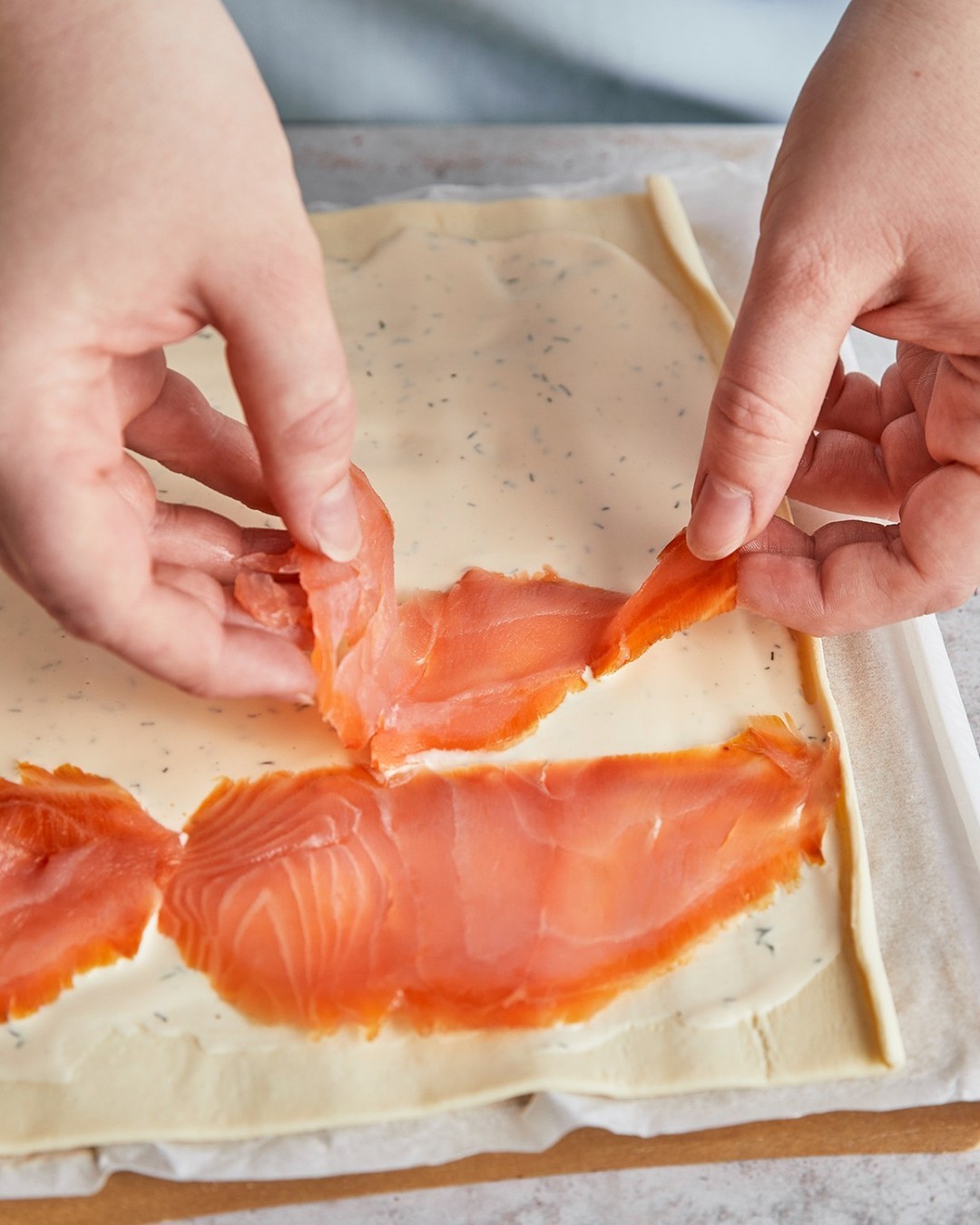 Puff Pastry Snails with Smoked Salmon and Cream Cheese
