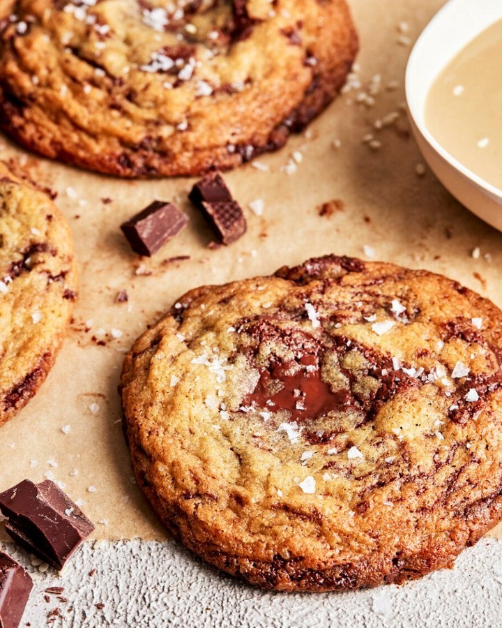 Tahini Chocolate Chip Sesame Cookies
