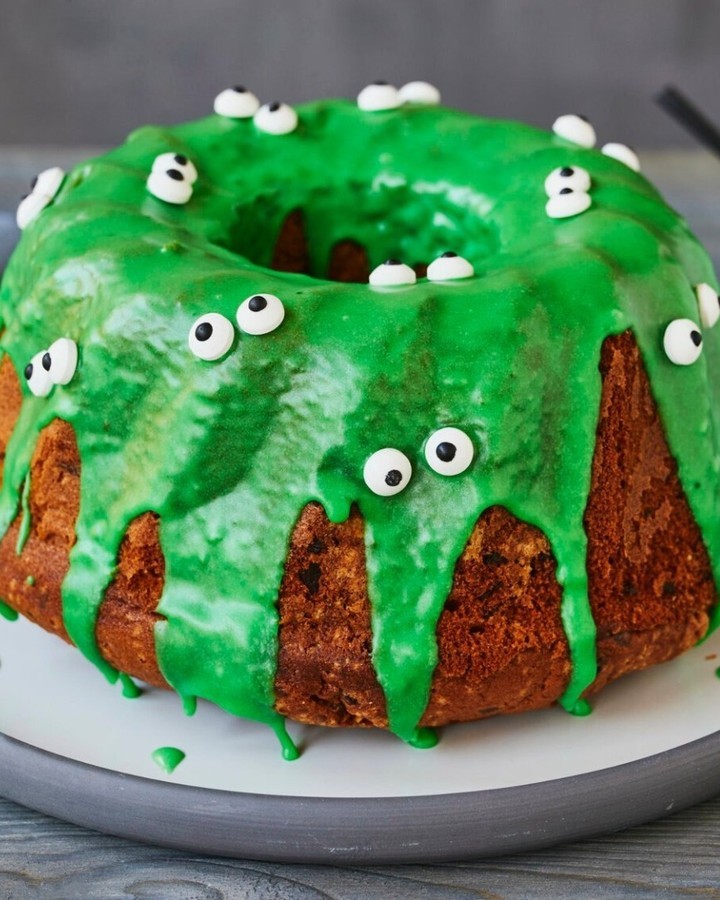 Spooky Halloween Monster Chocolate Cake for Kids