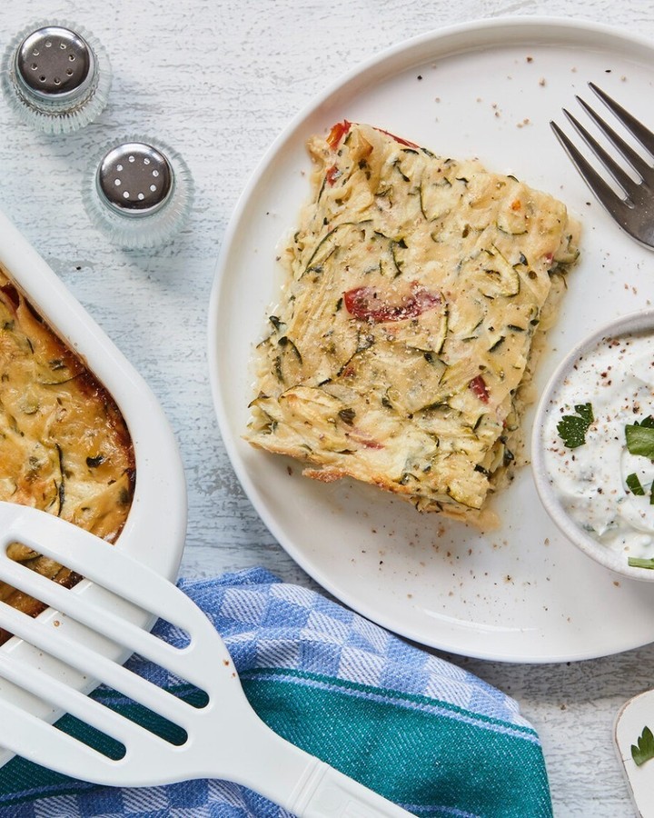 Easy Savory Zucchini Quark Cake