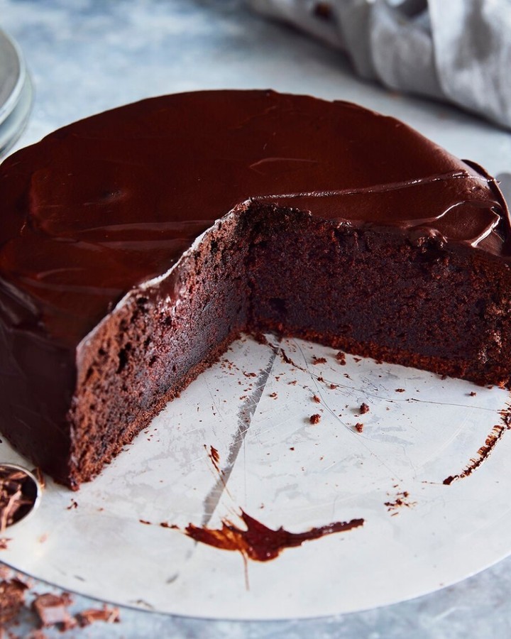 Moist Chocolate Cake with Sour Cream