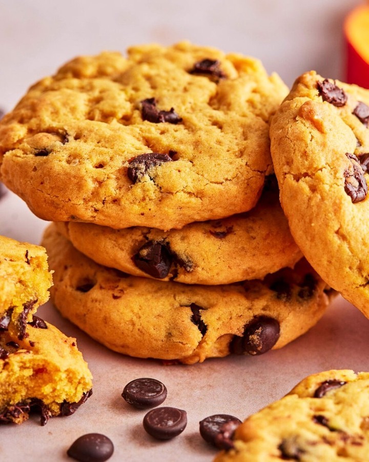 Vegan Pumpkin Chocolate Chip Cookies