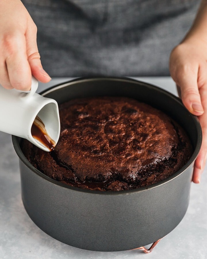 Decadent Espresso Cake with Chocolate Glaze
