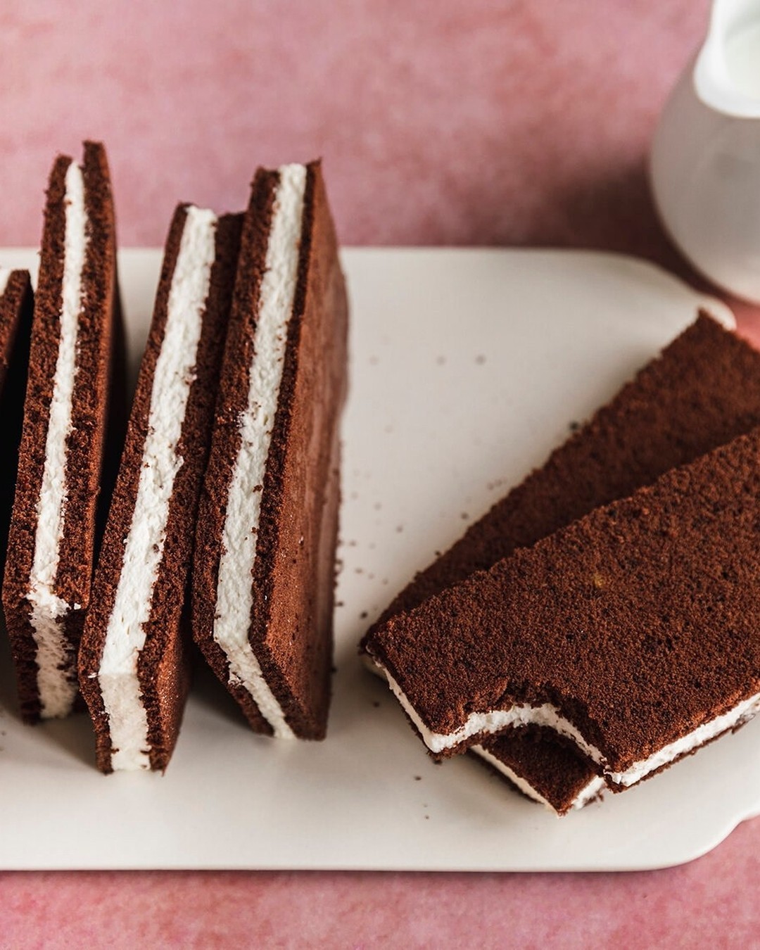 German Chocolate Milk Slice Cake