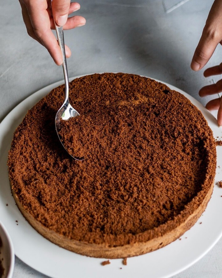 German Mole Cake with Fresh Strawberries