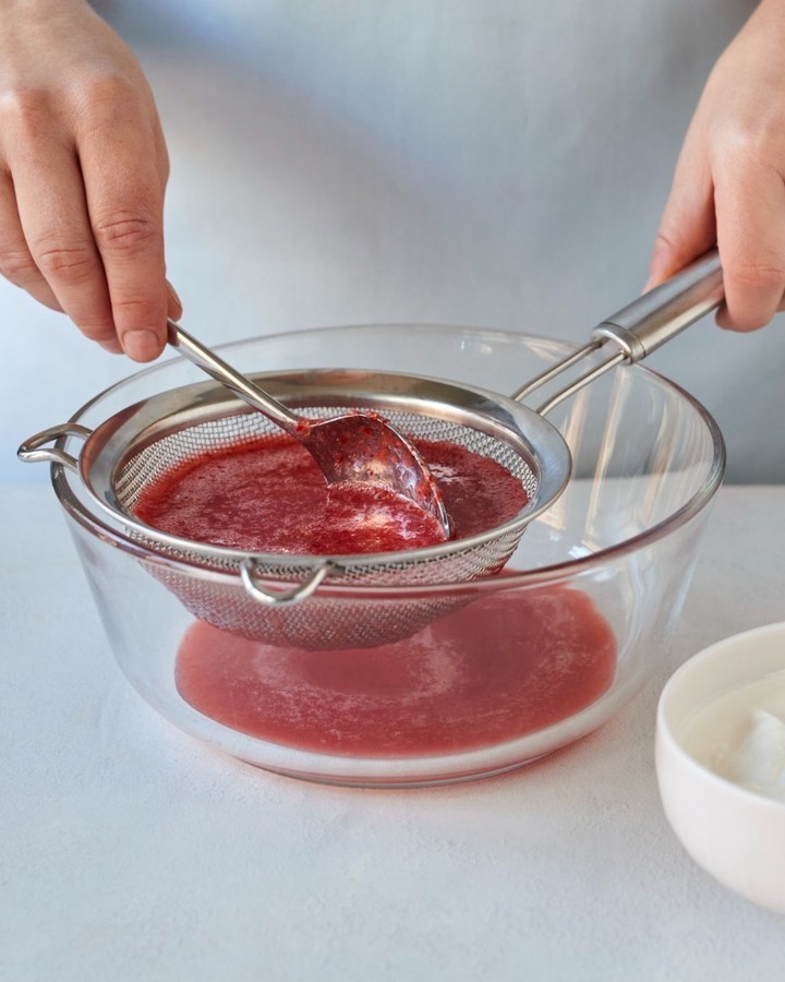 Easy Light Strawberry Cream Dessert in Glasses