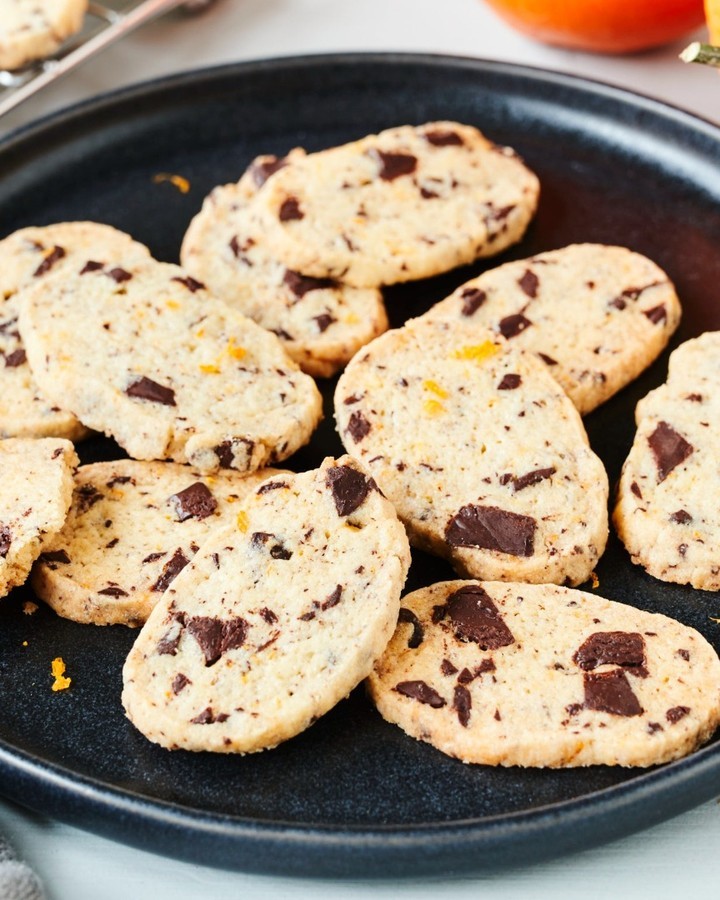 Easy Orange Chocolate Slice and Bake Cookies